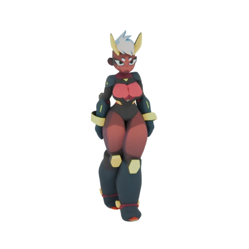 Cybernetic Demoness 3D Model