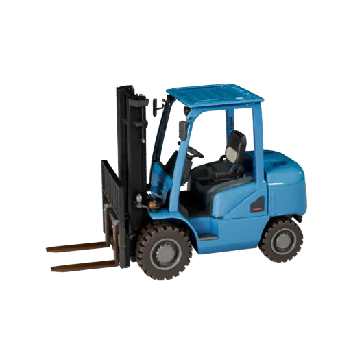 Modello 3D High Poly Carrello Minatore, rendering studio ravvicinato, mostra acciaio verniciato, grandi silhouette meccaniche
