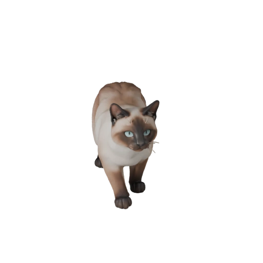 Modelo 3D de Gato Siamés para Blender - Asset PBR con Texturas