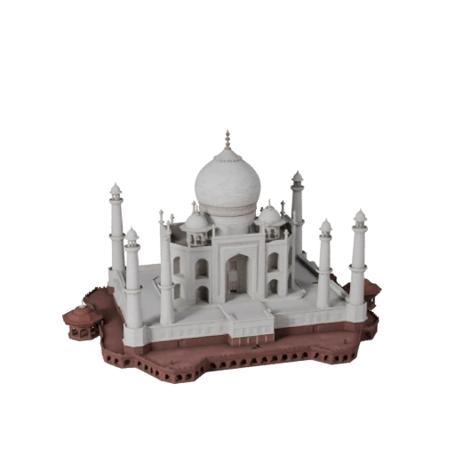 Modelo 3D Taj Mahal para Blender - Asset de Renderização para Arquitetura