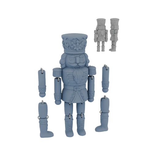 Articulated Nutcracker Soldier 3D Model