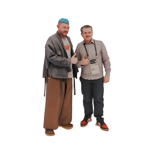 Two Men Posing for a Photo