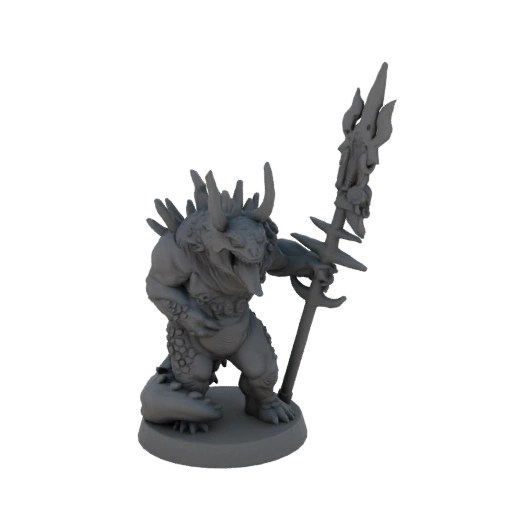 Reptilian Warrior with Spear