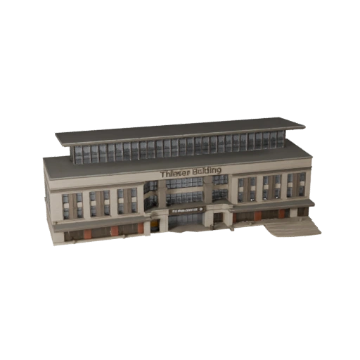3D модель здания театра - Реалистичный ассет для Архитектурной визуализации