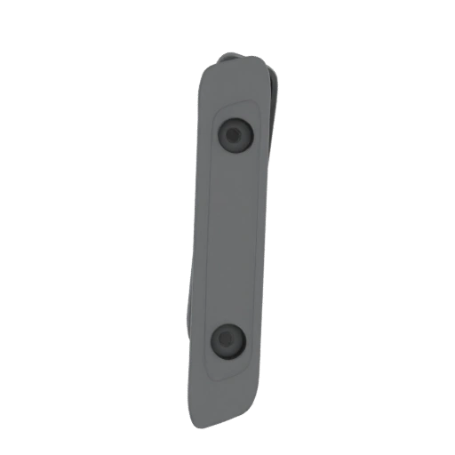 Gray Industrial Bracket with Screws