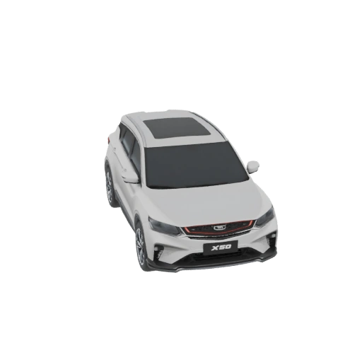 White Geely X50 SUV with Sunroof