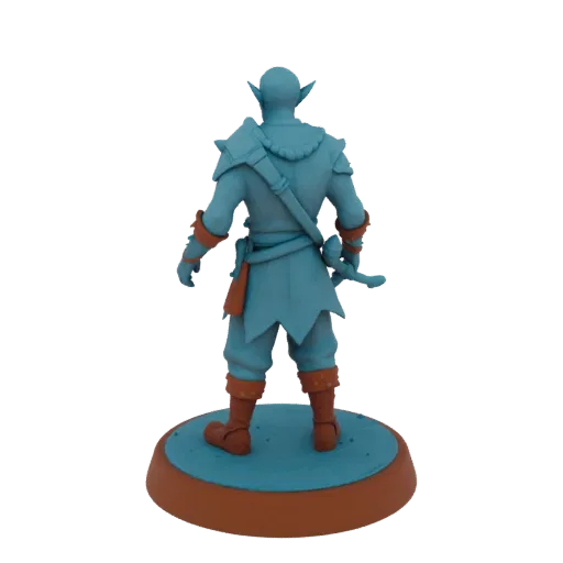 Fantasy Elf Archer Miniature STL - Exploration