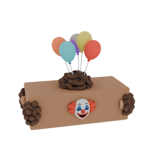 Box with Clown and Balloons