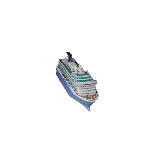 Modello 3D Nave da Crociera Pronto per il Gioco per Giochi in Tempo Reale - PBR