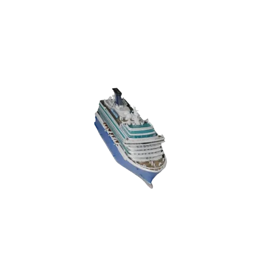 Game Ready Cruise Ship 3D Model for Realtime Games - PBR