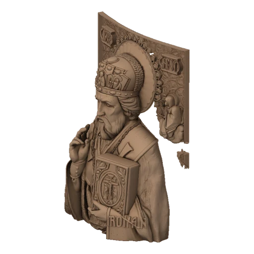 Saint Nicholas Blessing 3D Relief Model