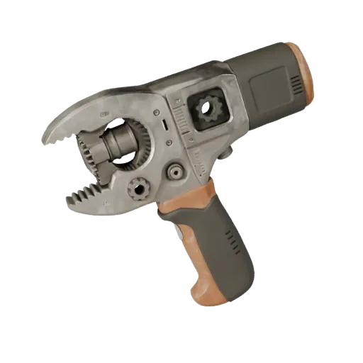 Precision Torque Wrench Realistic 3D model, three-quarter studio render, showing painted metal, clear grip zones.