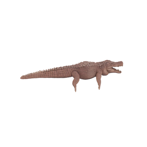 Deinosuchus Crocodile Model with Open Mouth
