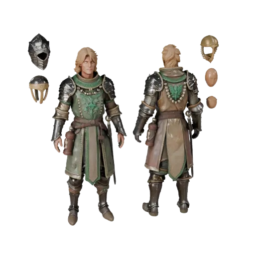 Medieval Armored Warrior Character Model - Rigged