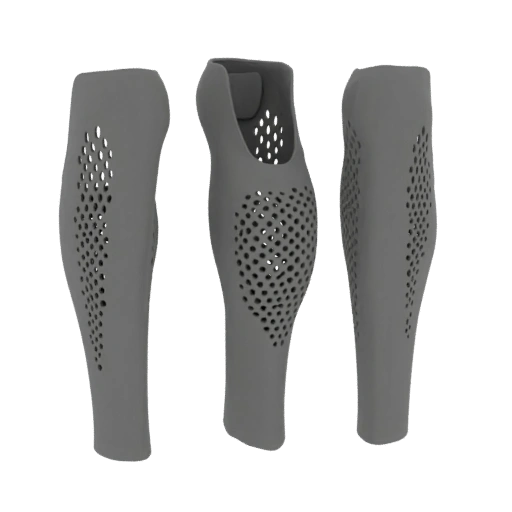 Perforated Shin Guard 3D Model