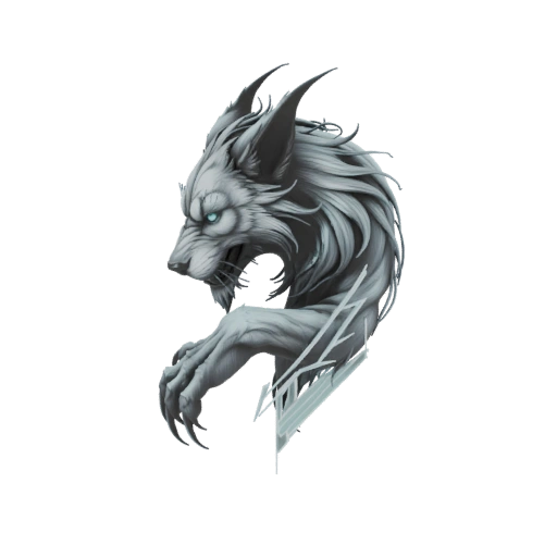 White Wolf Spirit 3D Model