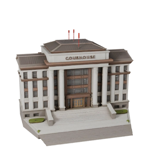 Modello 3D Tribunale - Asset Realistico Archviz per Architettura