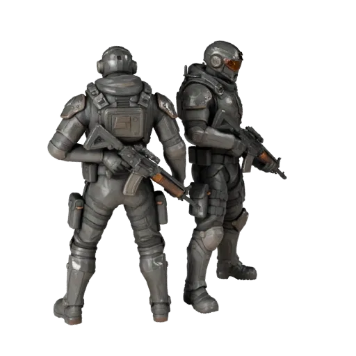 Sci-Fi Assault Soldier Character Model - Rigged