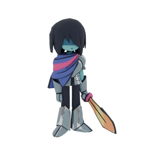Kris Deltarune 3D Model