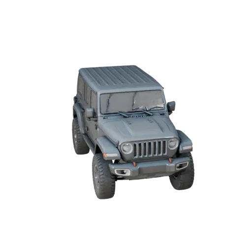 Jeep Style Suv 3D Model for Unity - Low Poly Game Asset