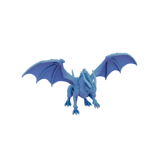 Fantasy Ancient Dragon Boss Miniature STL - Wing Spread