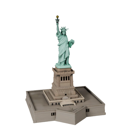 Modelo 3D Estatua de la Libertad - Activo Realista para Archviz