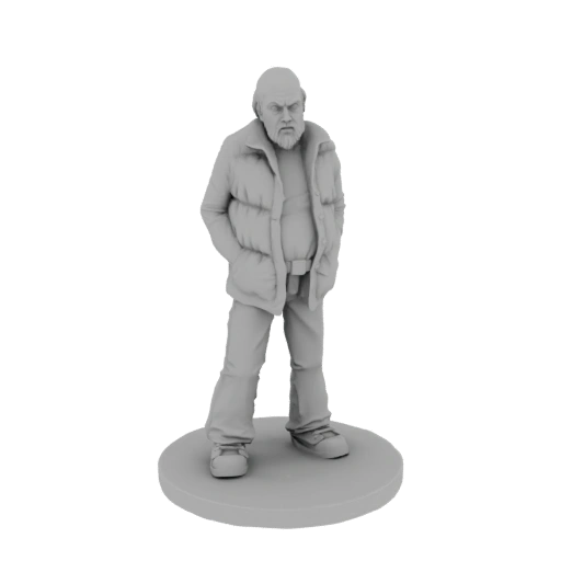 Grumpy Old Man 3D Model