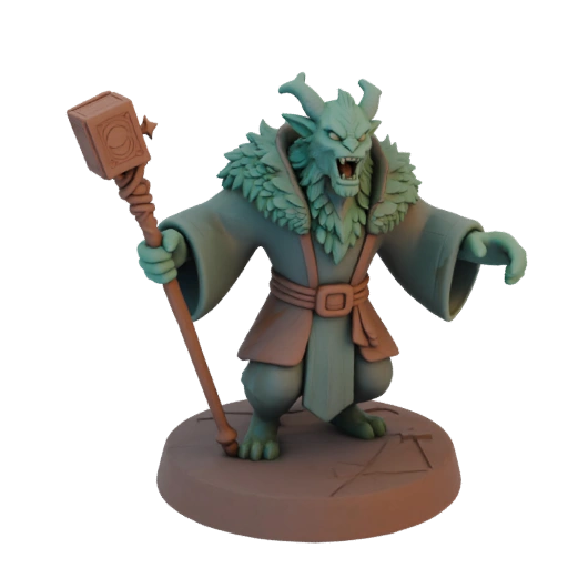 Miniatura Lich Mago Dark Fantasy STL