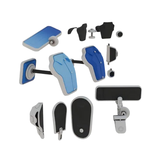 Diamond Gem Set Shirt Stud 3D model, three-quarter front view, AR viewer studio render, diamond finish.
