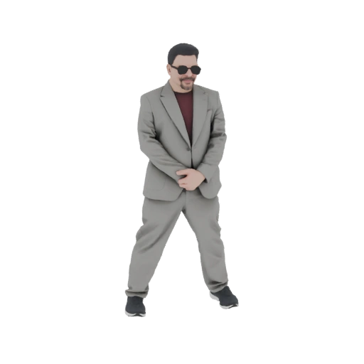 Man in Suit with Sunglasses