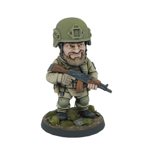 Chibi Soldier with AK-47