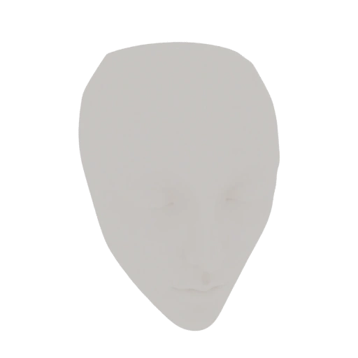 Blank Human Head 3D Model