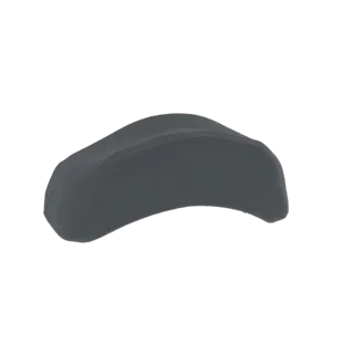 Modelo 3D de funda de coche gris oscuro sobre un vehículo no visible, mostrando pliegues realistas de tela.