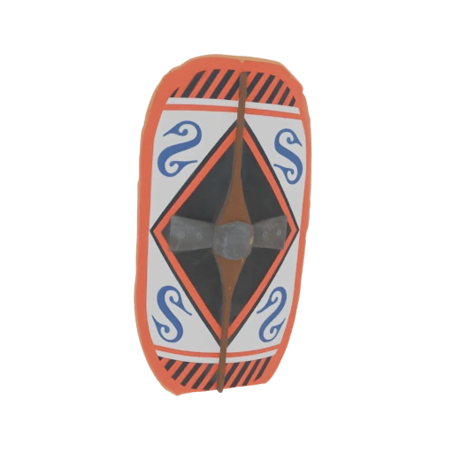 Roman Scutum Shield 3D Model