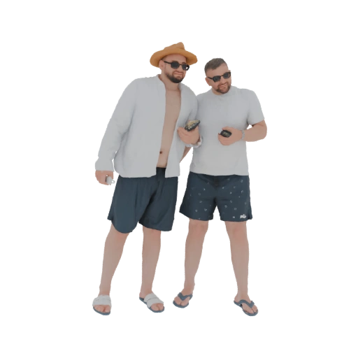 Two Men in Summer Attire