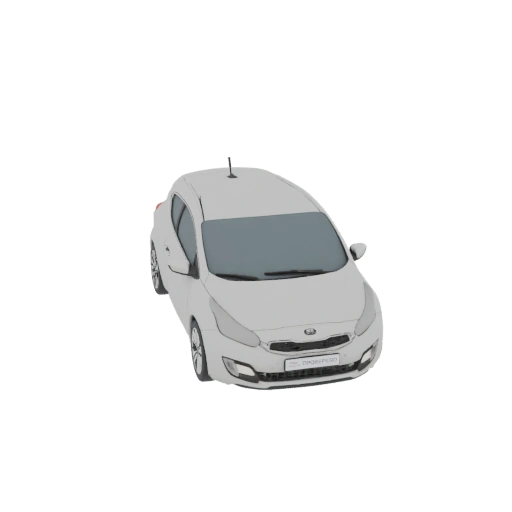 White Kia Cee'd 3D Model
