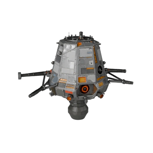 Modulo Lunare 3D per Unity - Asset Low Poly per Giochi