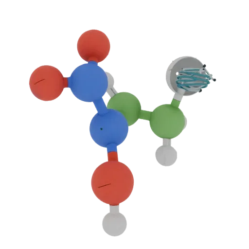 Organic Molecule Set Education 3D model, three-quarter training render, showing colored spheres, molecule layout.