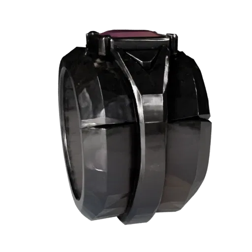 Stacking Cocktail Ring game ready 3D model, side view studio render, with calibrated ring silhouette and material reads.
