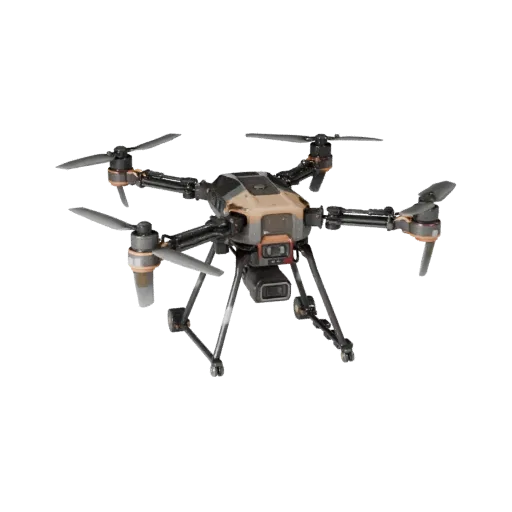 Service Lab Drone Realistic 3D model, three-quarter studio render, showing metal frames, robot form.
