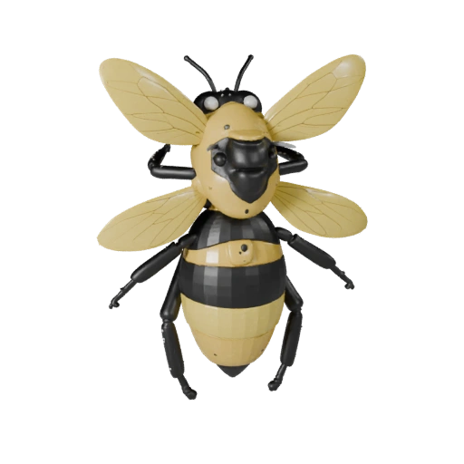 Modèle 3D de Bourdon pour Unity - Actif prêt pour le jeu, FBX | Libre de droits