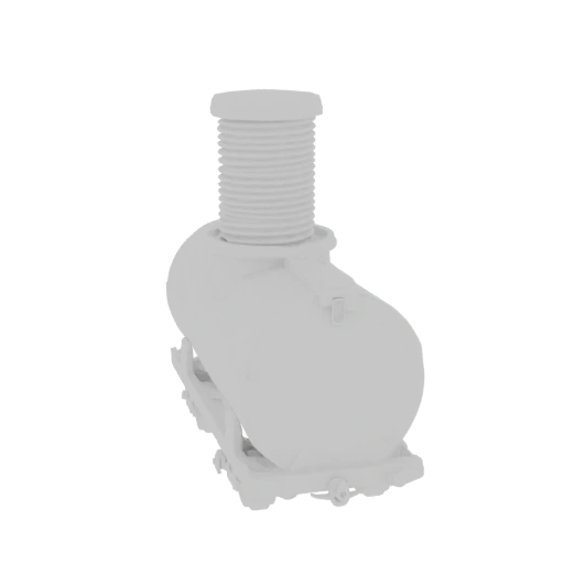 Railway Tank Car with Screw Cap 3D Model