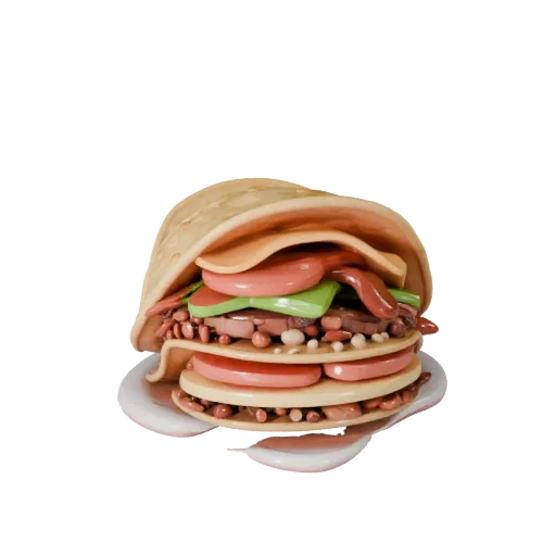 Homestyle Taco Platter High Poly 3D model, close-up studio render, showing sauces, plated composition.