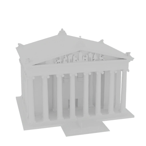 Ancient Greek Temple 3D Model