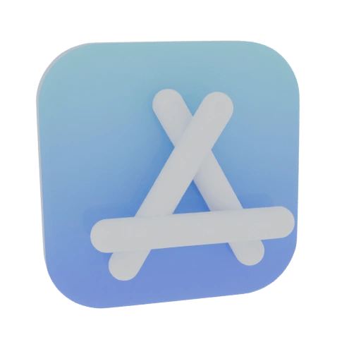 App Store Icon 3D Model
