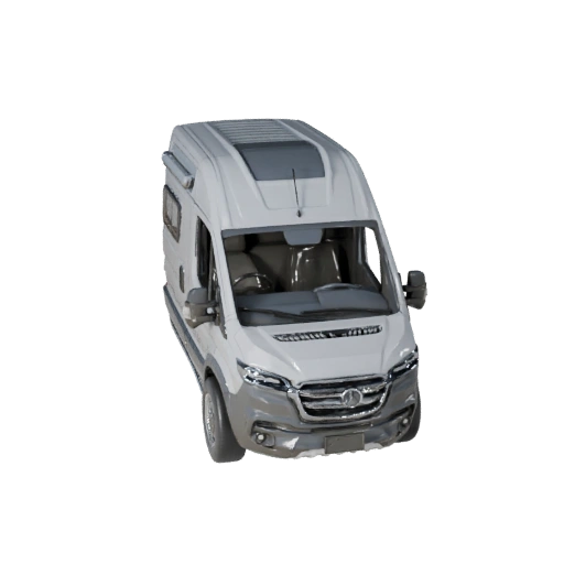 Autocaravana de Alto Poligonaje Modelo 3D para Renders de Estudio - PBR
