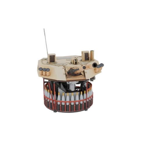 Modern Tank Turret with Ammunition Carousel