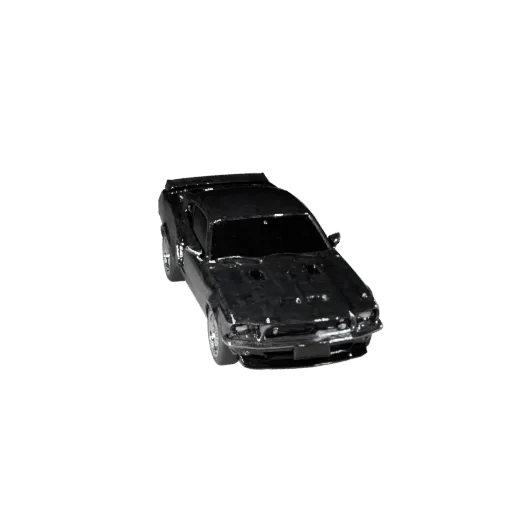 Mustang Inspired Muscle Car 3D Model for Blender - Render