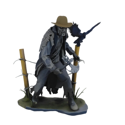 Scarecrow with Axe and Crow