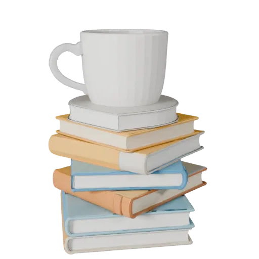 Minimal Book Stack Stylized 3D model, stylized isometric render, showing ceramic, recognizable everyday shapes.